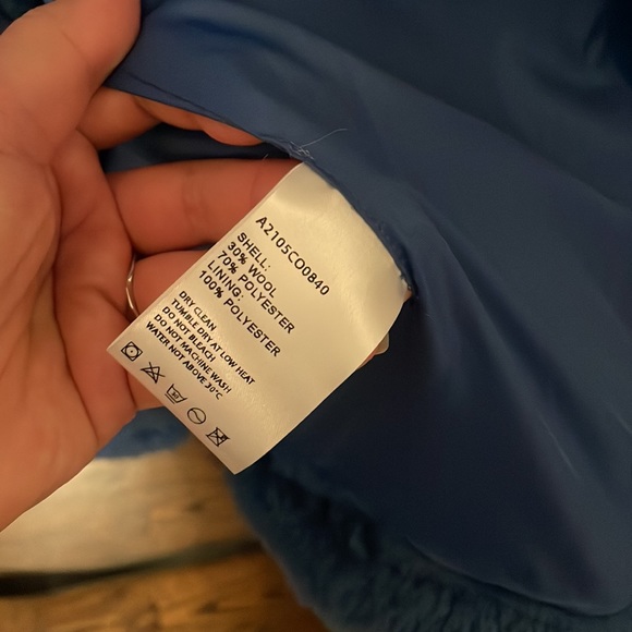 NEW Lattelier Wool Blend Teddy Sherpa Jacket Coat S/M - Picture 3 of 5